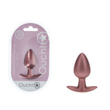 OUCH! Anal Plug - Medium - Rose Gold - Rose Gold 7.9 cm Medium Butt Plug - Image 1