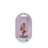 OUCH! Anal Plug - Large - Rose Gold - Rose Gold 8.9 cm Large Butt Plug - Image 3