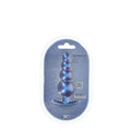 OUCH! Beaded Anal Plug - Metallic Blue - Metallic Blue 11.7 cm Butt Plug
