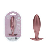 OUCH! Oval Anal Plug - Rose Gold - Rose Gold 11.7 cm Butt Plug - Image 1
