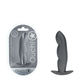 OUCH! Finger Anal Plug - Gun Metal - Gun Metal Grey 11.7 cm Butt Plug - Image 1