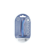 OUCH! Finger Anal Plug - Metallic Blue - Metallic Blue 11.7 cm Butt Plug - Image 3