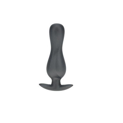 OUCH! Curvy Anal Plug - Gun Metal Grey 11.7 cm Butt Plug
