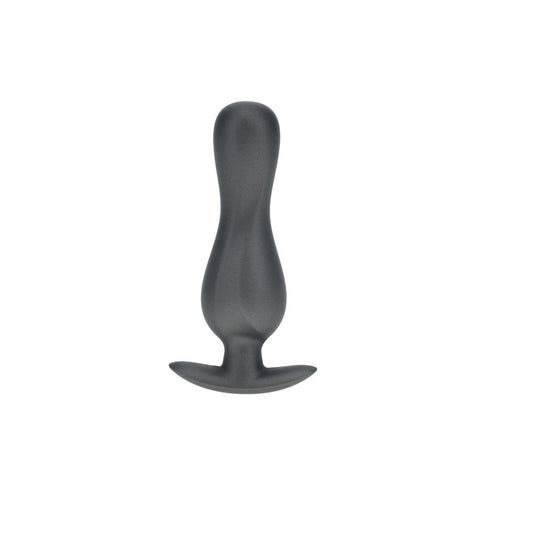 OUCH! Curvy Anal Plug - Gun Metal Grey 11.7 cm Butt Plug
