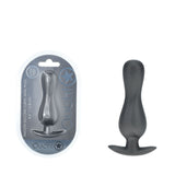 OUCH! Curvy Anal Plug - Gun Metal - Gun Metal Grey 11.7 cm Butt Plug - Image 1