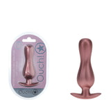 OUCH! Curvy Anal Plug - Rose Gold - Rose Gold 11.7 cm Butt Plug - Image 1