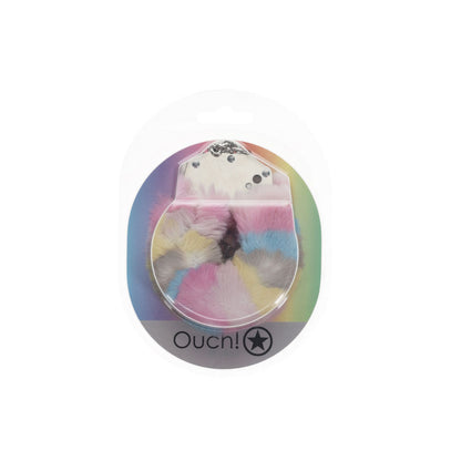 OUCH! Heavy-Duty Fluffy Cuffs - Multicolour 2 - Multicoloured Fluffy