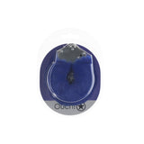 OUCH! Heavy-Duty Fluffy Cuffs - Navy - Navy Fluffy Restraints - Image 2