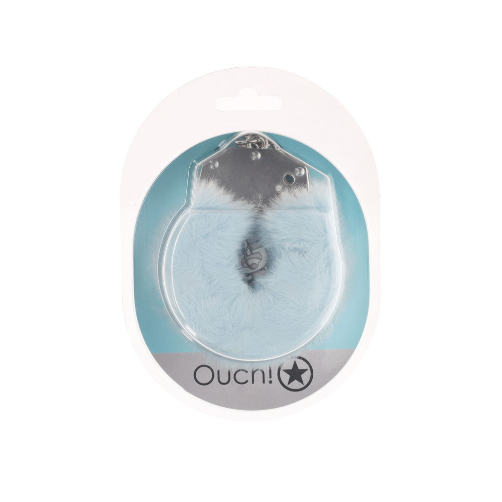 OUCH! Heavy-Duty Fluffy Cuffs - Powder Fluffy Restraints