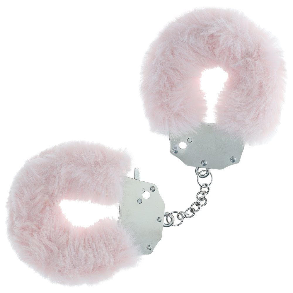 OUCH! Heavy-Duty Fluffy Cuffs - Powder Fluffy Restraints