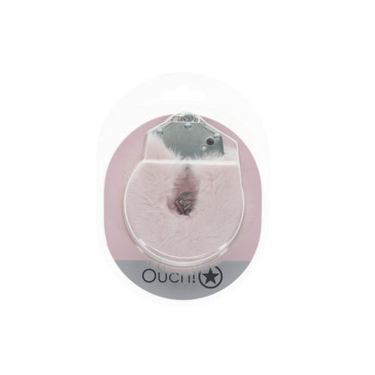 OUCH! Heavy-Duty Fluffy Cuffs - Powder Fluffy Restraints