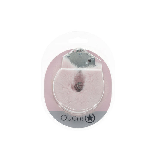 OUCH! Heavy-Duty Fluffy Cuffs - Powder Fluffy Restraints