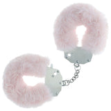 OUCH! Heavy-Duty Fluffy Cuffs - Powder Pink - Powder Pink Fluffy Restraints - Image 1