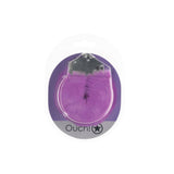 OUCH! Heavy-Duty Fluffy Cuffs - Purple - Purple Fluffy Restraints - Image 2