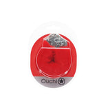 OUCH! Heavy-Duty Fluffy Cuffs - Red - Red Fluffy Restraints - Image 2
