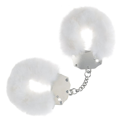 OUCH! Heavy-Duty Fluffy Cuffs Fluffy Restraints - White