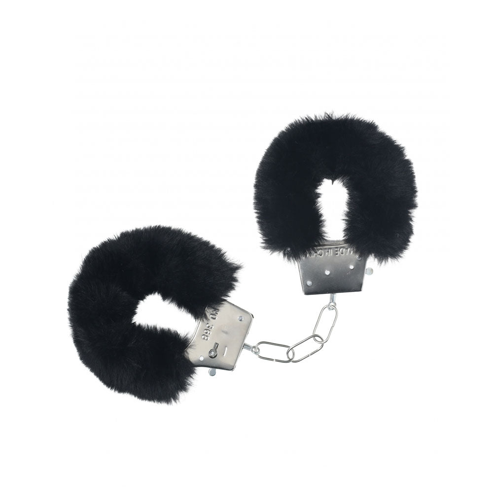 OUCH! Classic Fluffy Cuffs Fluffy Restraints - Black