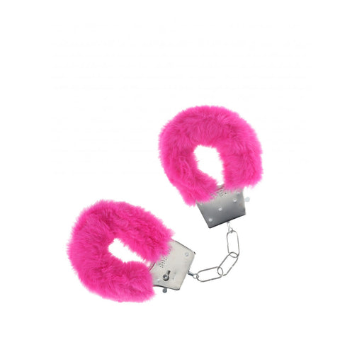 OUCH! Classic Fluffy Cuffs - Pink - Pink Fluffy Restraints - Image 1