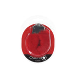 OUCH! Classic Fluffy Cuffs - Red - Red Fluffy Restraints - Image 2