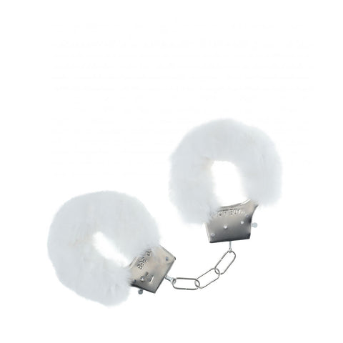 OUCH! Classic Fluffy Cuffs - White - White Fluffy Restraints - Image 1