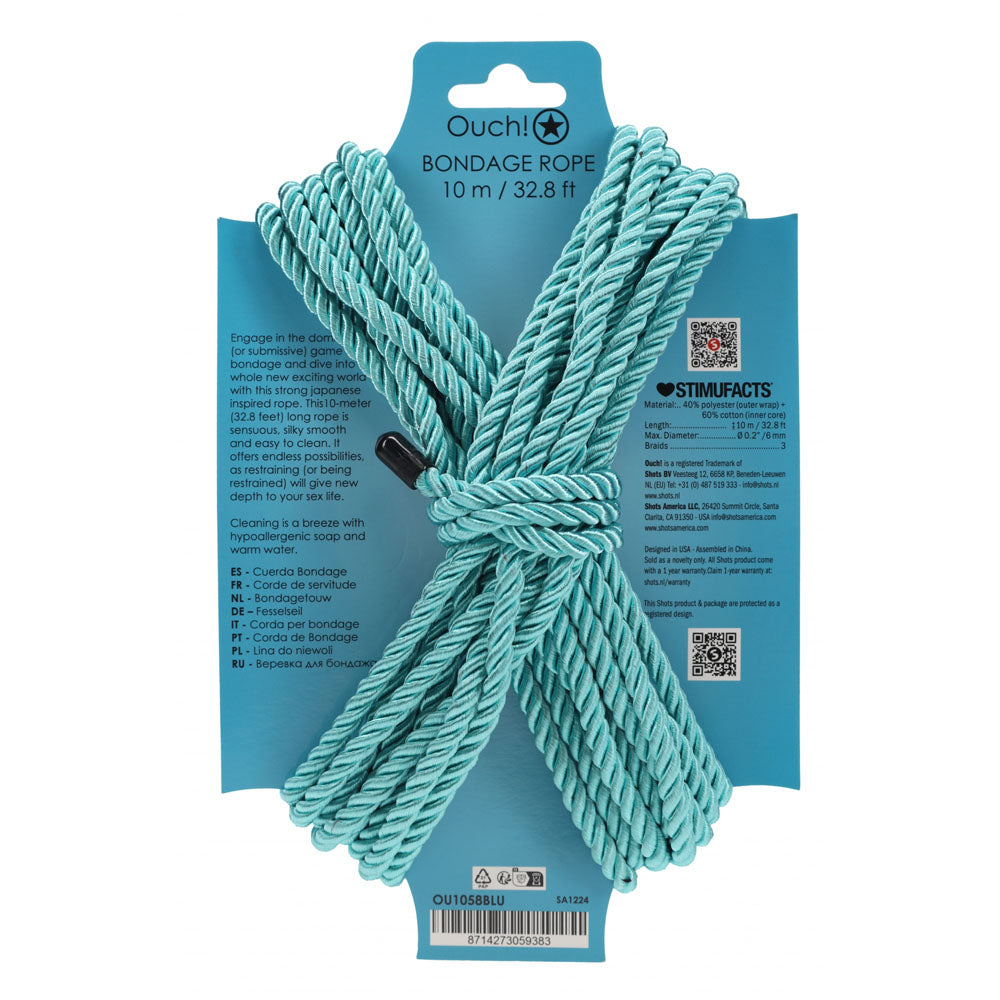 OUCH! Bondage Rope - 10 M Nylon Bondage Rope - 10 metre Length