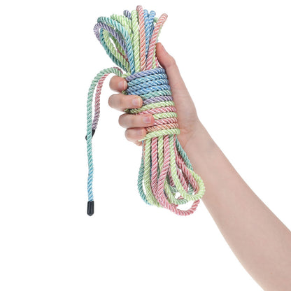 OUCH! Bondage Rope - 10 M - Multicolour 1 - Multicoloured Nylon