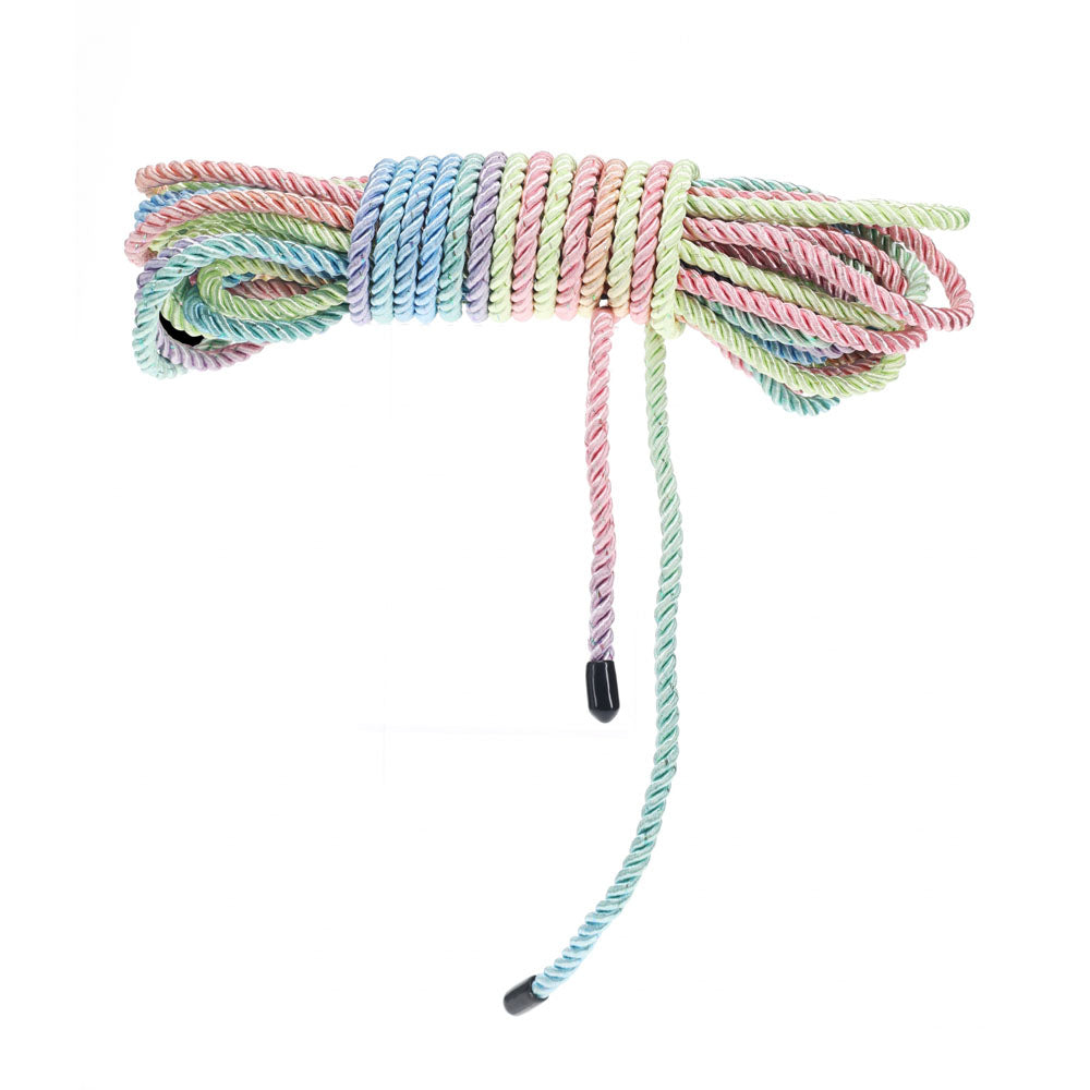 OUCH! Bondage Rope - 10 M - Multicolour 1 - Multicoloured Nylon