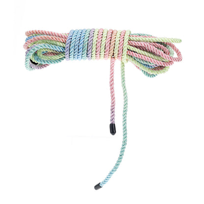 OUCH! Bondage Rope - 10 M - Multicolour 1 - Multicoloured Nylon