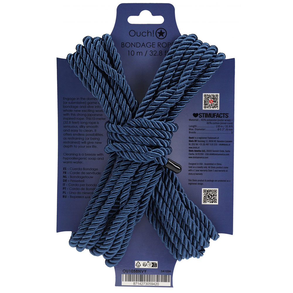 OUCH! Bondage Rope - 10 M Nylon Bondage Rope - 10 metre Length