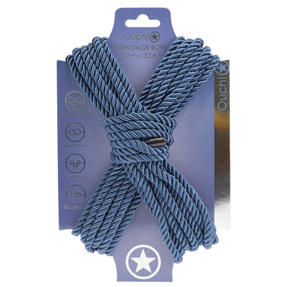 OUCH! Bondage Rope - 10 M Nylon Bondage Rope - 10 metre Length - Navy