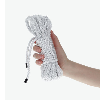 OUCH! Bondage Rope - 10 M - Silver Nylon Bondage Rope - 10 metre Length