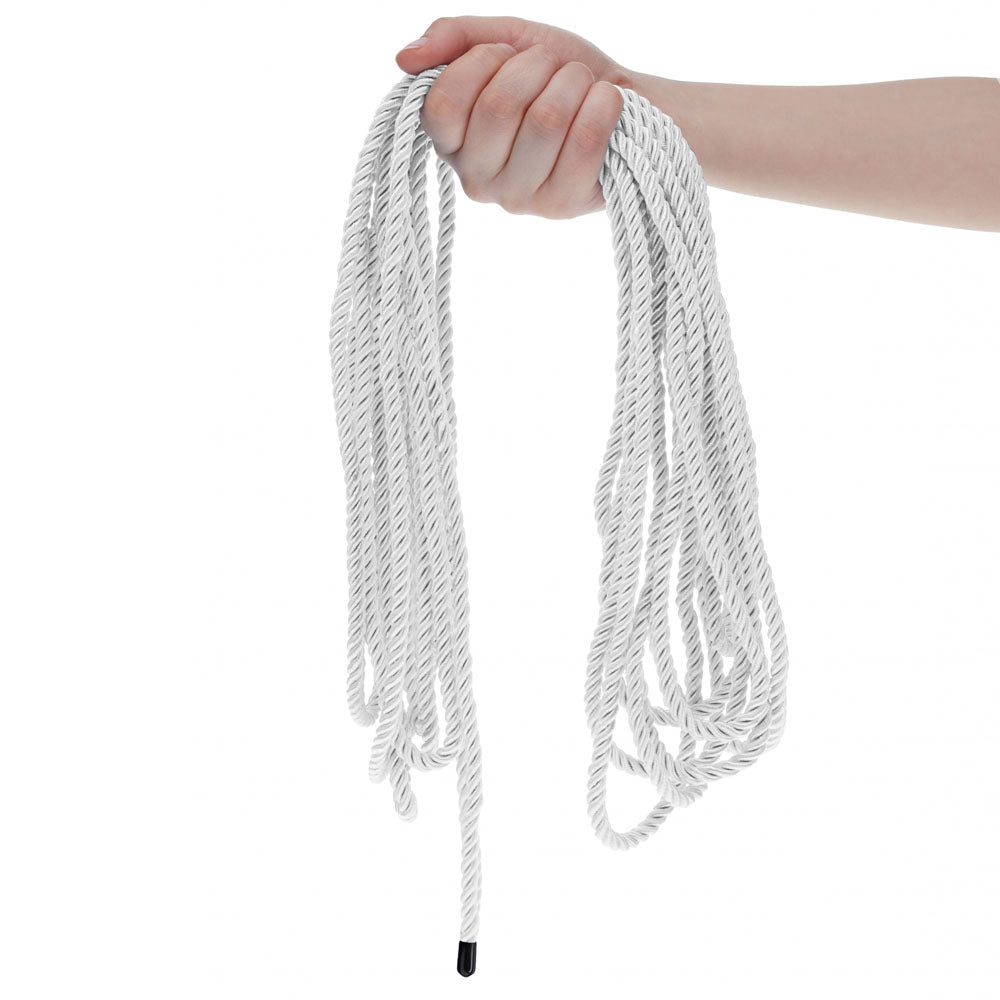 OUCH! Bondage Rope - 10 M - Silver Nylon Bondage Rope - 10 metre Length