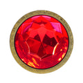 OUCH! Milan Collection - Metal Anal Plug Set - Gold - Gold Butt Plugs with Gem Bases - Set of 3 Sizes
