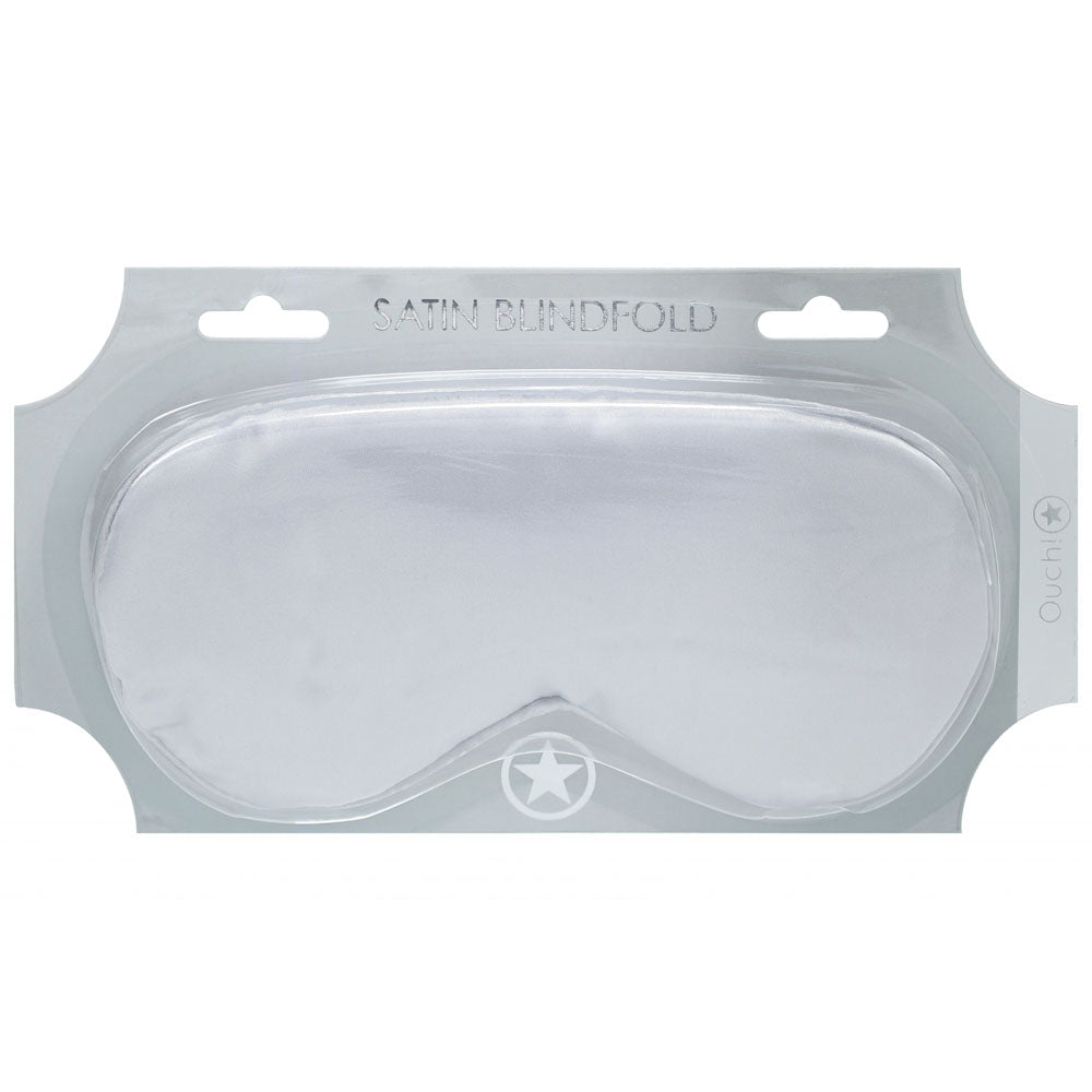 OUCH! Satin Mask - Silver Eye Mask