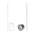 OUCH! PVC Non-Stick Tape - Silver - Silver Bondage Tape - 20 metre Length