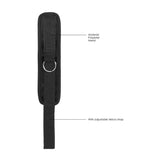 OUCH! Velvet & Velcro Adjustable Handcuffs - Black Restraints - Image 7