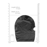 Ouch! Velvet & Velcro Mask with Mouth Opening - Black Hood - Image 5