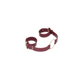 OUCH! Halo - Handcuff With Connector - Burgundy Restraint - Image 5