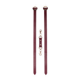 OUCH! Halo - Thigh Cuffs - Burgundy Leg Restraints - Image 5