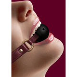 OUCH! Halo - Breathable Ball Gag - Burgundy Mouth Restraint - Image 2