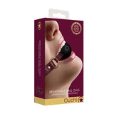 OUCH! Halo - Breathable Ball Gag - Burgundy Mouth Restraint - Image 4