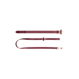 OUCH! Halo - Collar With Leash - Burgundy Restraint - Image 5