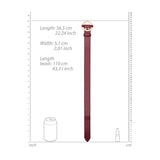 OUCH! Halo - Collar With Leash - Burgundy Restraint - Image 6