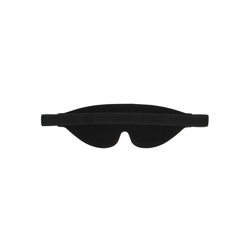 OUCH! Black & White Bonded Leather Eye-Mask ''Ouch'' - Black Eye