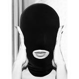 OUCH! Black & White Submission Mask - Black Hood Mask - Image 2
