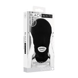 OUCH! Black & White Submission Mask - Black Hood Mask - Image 1