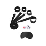OUCH! Black & White Bed Bindings Restraint System - Black Restraints - Image 4
