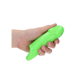 OUCH! Glow In The Dark Smooth Thick Stretchy Penis Sleeve - Glow in Dark 15.5 cm Penis Extension Sleeve - Image 2