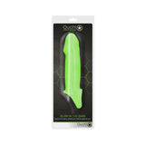 OUCH! Glow In The Dark Smooth Thick Stretchy Penis Sleeve - Glow in Dark 15.5 cm Penis Extension Sleeve - Image 4