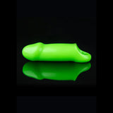 OUCH! Glow In The Dark Smooth Thick Stretchy Penis Sleeve - Glow in Dark 15.5 cm Penis Extension Sleeve - Image 1